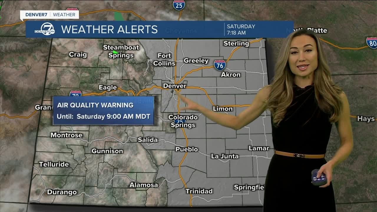 Air Quality Advisory for wildfire smoke in effect for metro Denver