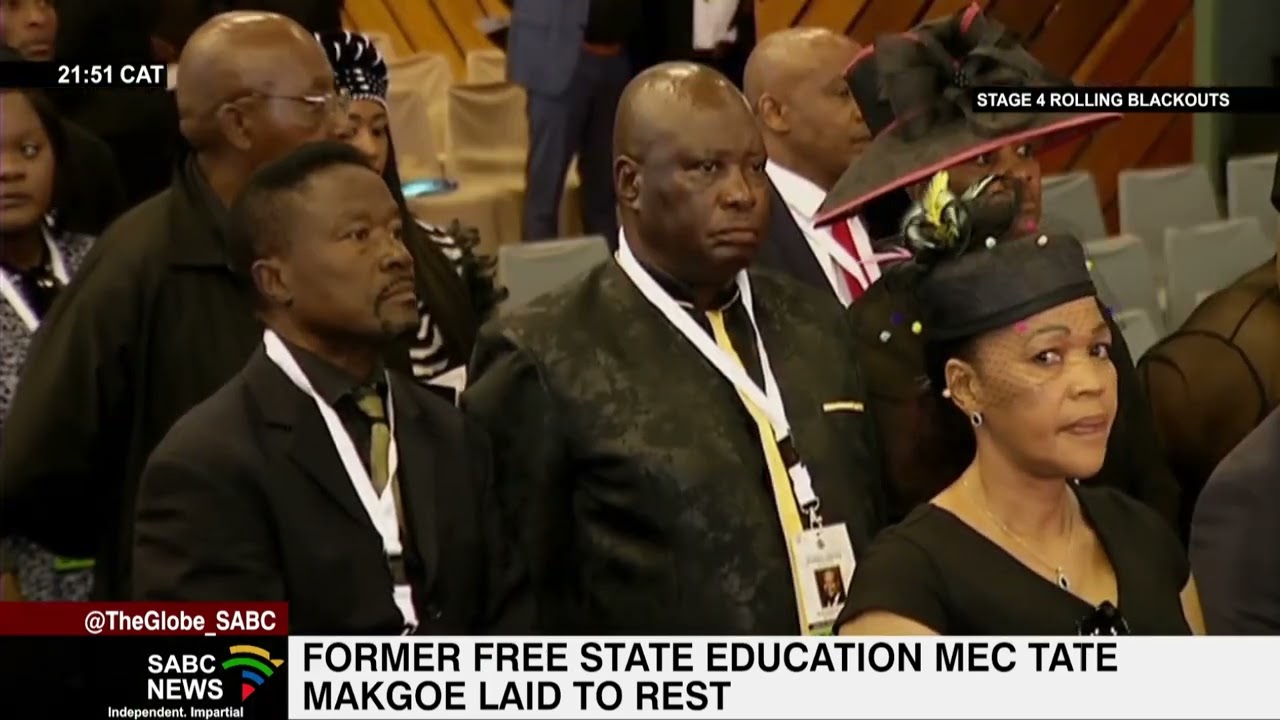 Free State Education MEC Tate Makgoe laid to rest