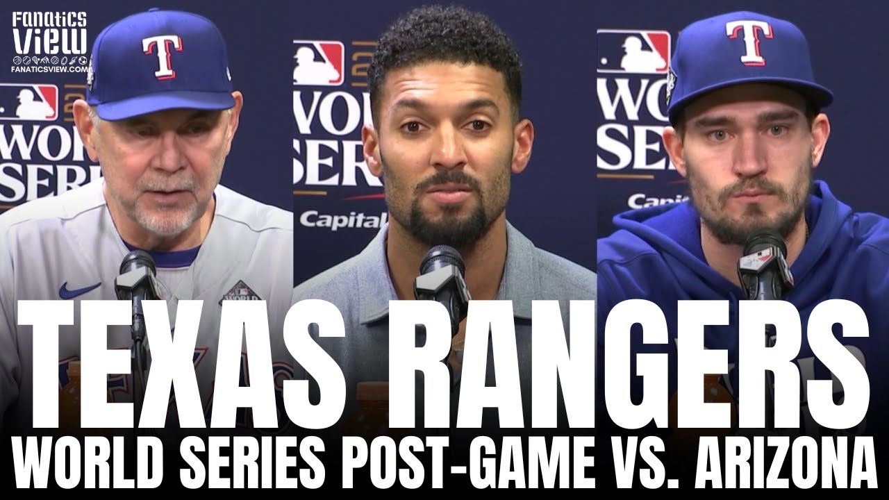 Marcus Semien, Andrew Heaney & Bruce Bochy React to Texas Being 1 Win Away From a World Series Win