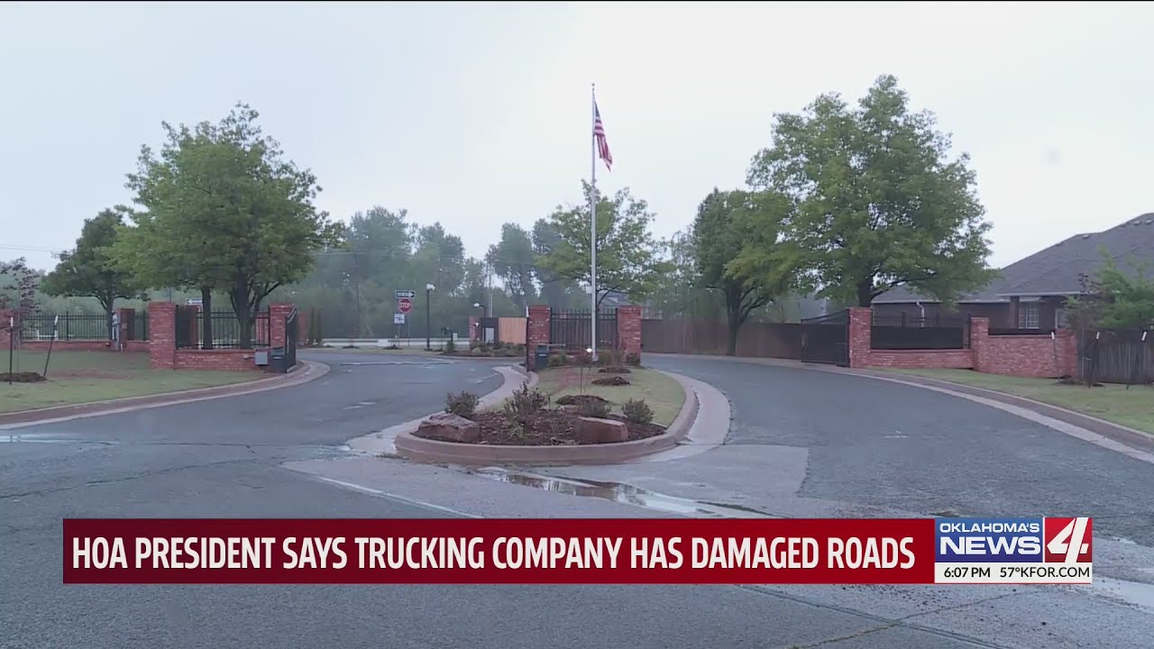 HOA president says trucking company has damaged roads