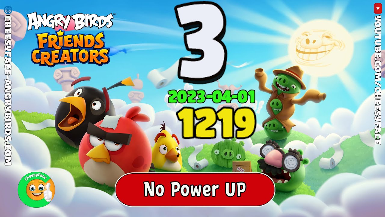 Angry Birds Friends Pranking Pigs Tournament 1219 Level 3 No Power UP