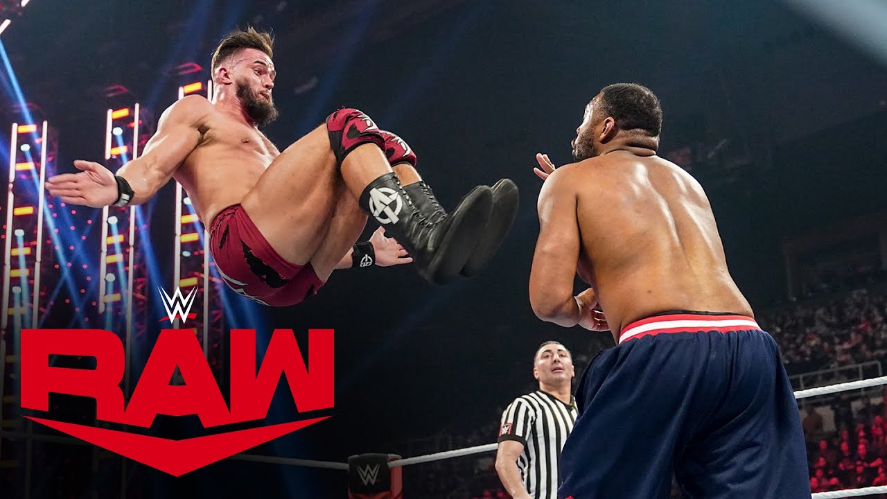 Austin Theory looks to prove how good he is against Angelo Dawkins: Raw, March 13, 2023