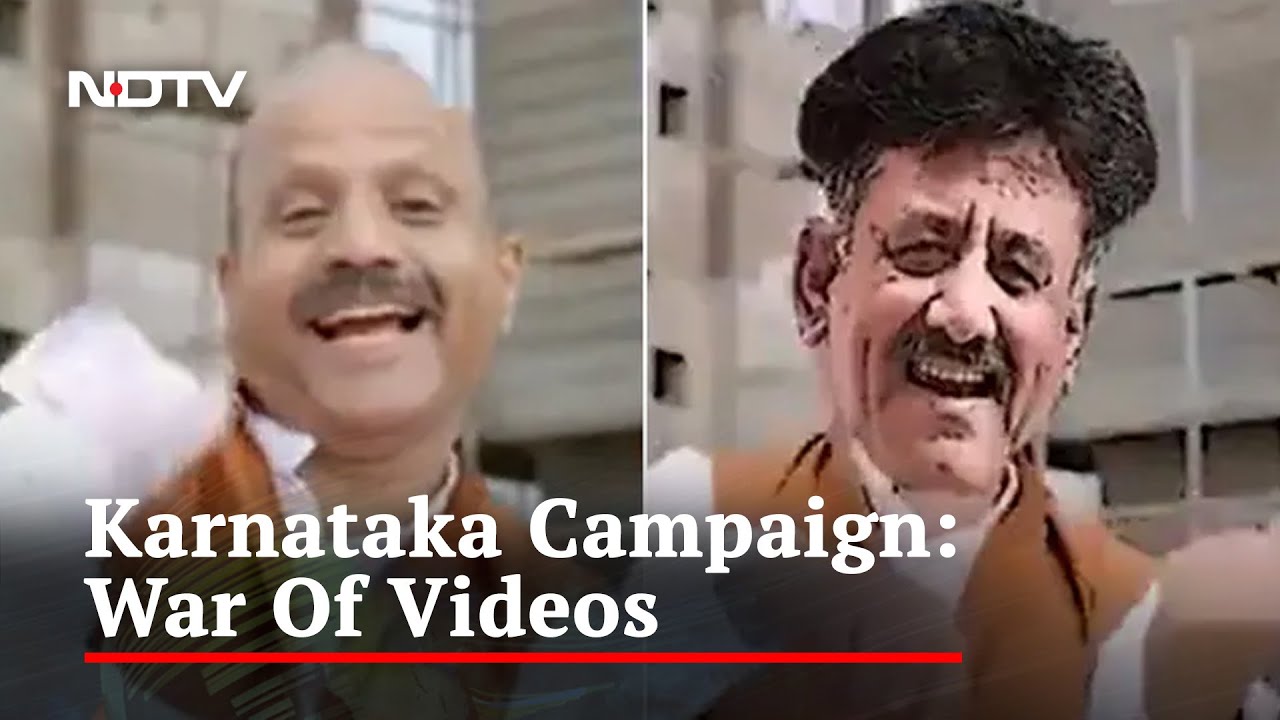 War Of Videos As BJP, Congress Go All Out Ahead Of Karnataka Elections