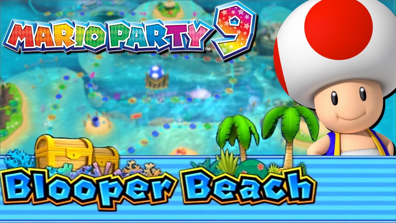 Mario Party 9 | Blooper Beach w/ Toad - Shiruetto The Gamer