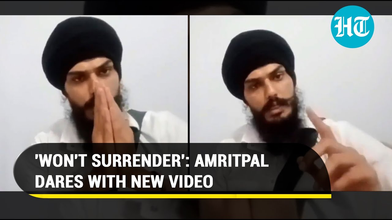 'Don't Fear…': Amritpal's new video amid manhunt; Khalistan preacher dares Punjab cops I Watch