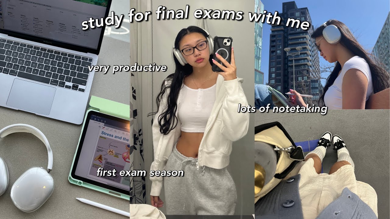 STUDY VLOG | VERY productive finals week in my life | lots of studying, finals week vlog & more