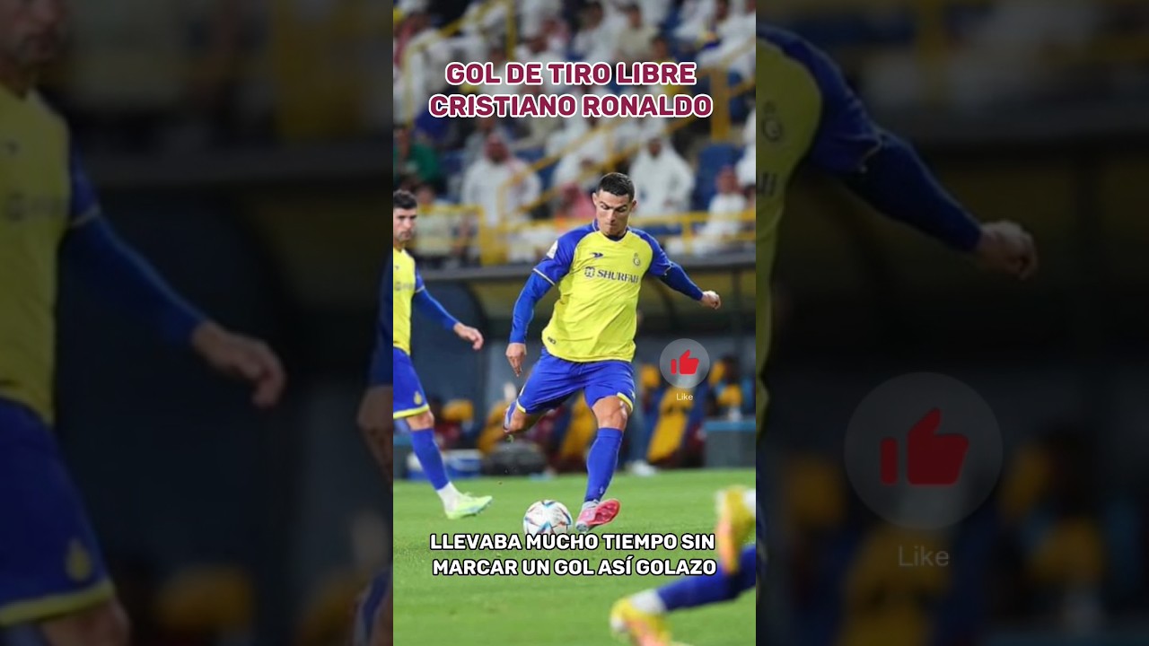 GOLAZO DE CR7 🔥😍 GOAT #cristianoronaldo #goat #cr7 #cracks #elbicho #futbol #golazo #parati #viral