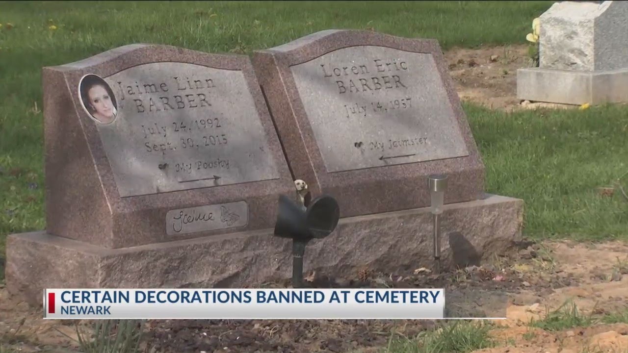 Newark residents at odds with new cemetery manager over gravesite decoration policy