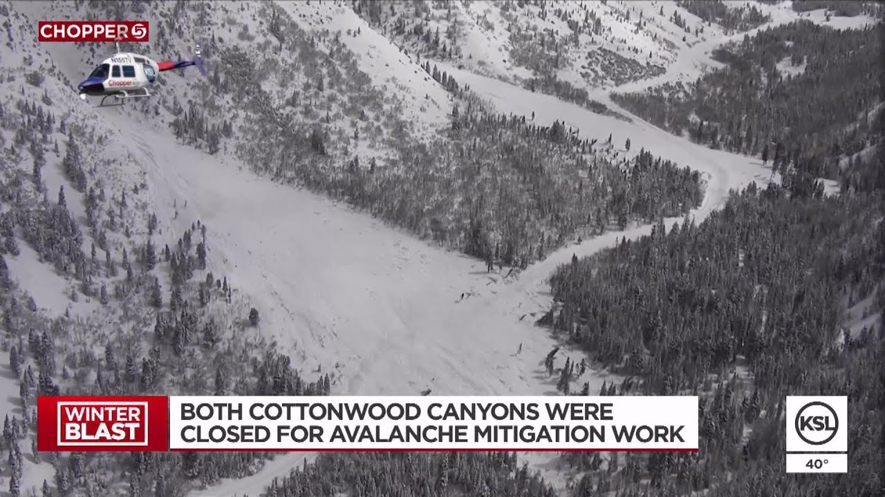 Big Cottonwood Reopens After Avalanche Mitigation; Little Cottonwood ...