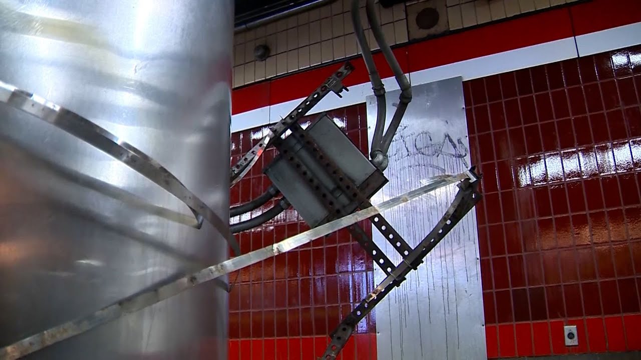 Electrical box falls onto woman at MBTA station