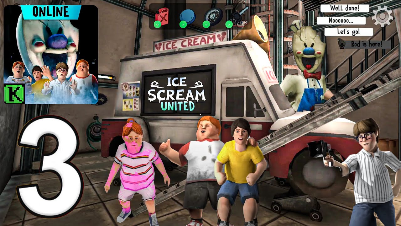 Play As Rod In Ice Cream - Gameplay Part 3 - J & His Friends Escape From Factory (iOS,Android)