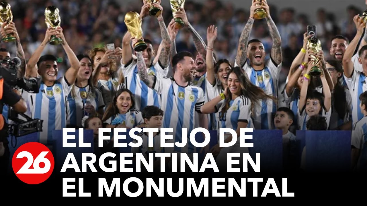 Luego de la victoria ante Panamá, así festejó la selección argentina en el Monumental