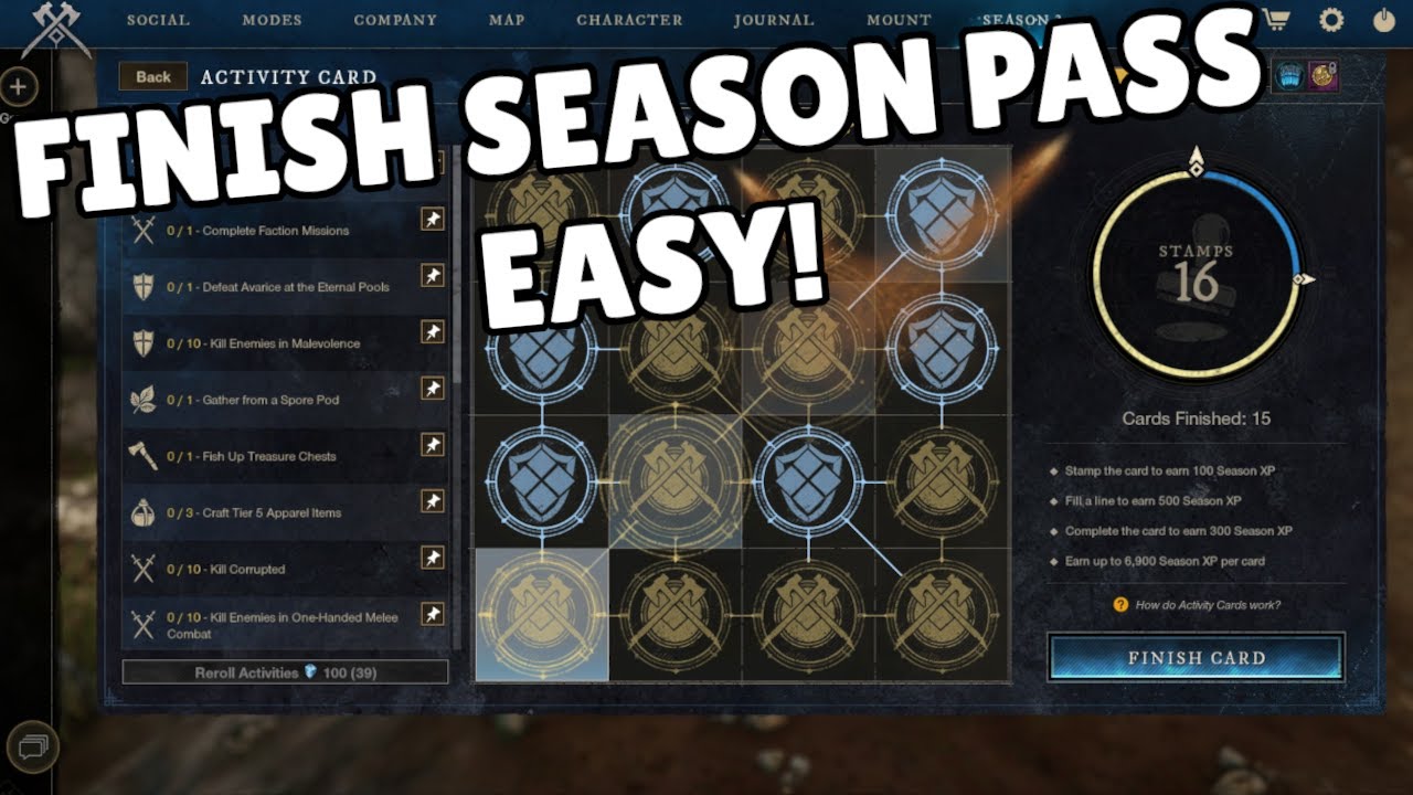 New World - How To Level Season Pass Fast! (Easy)