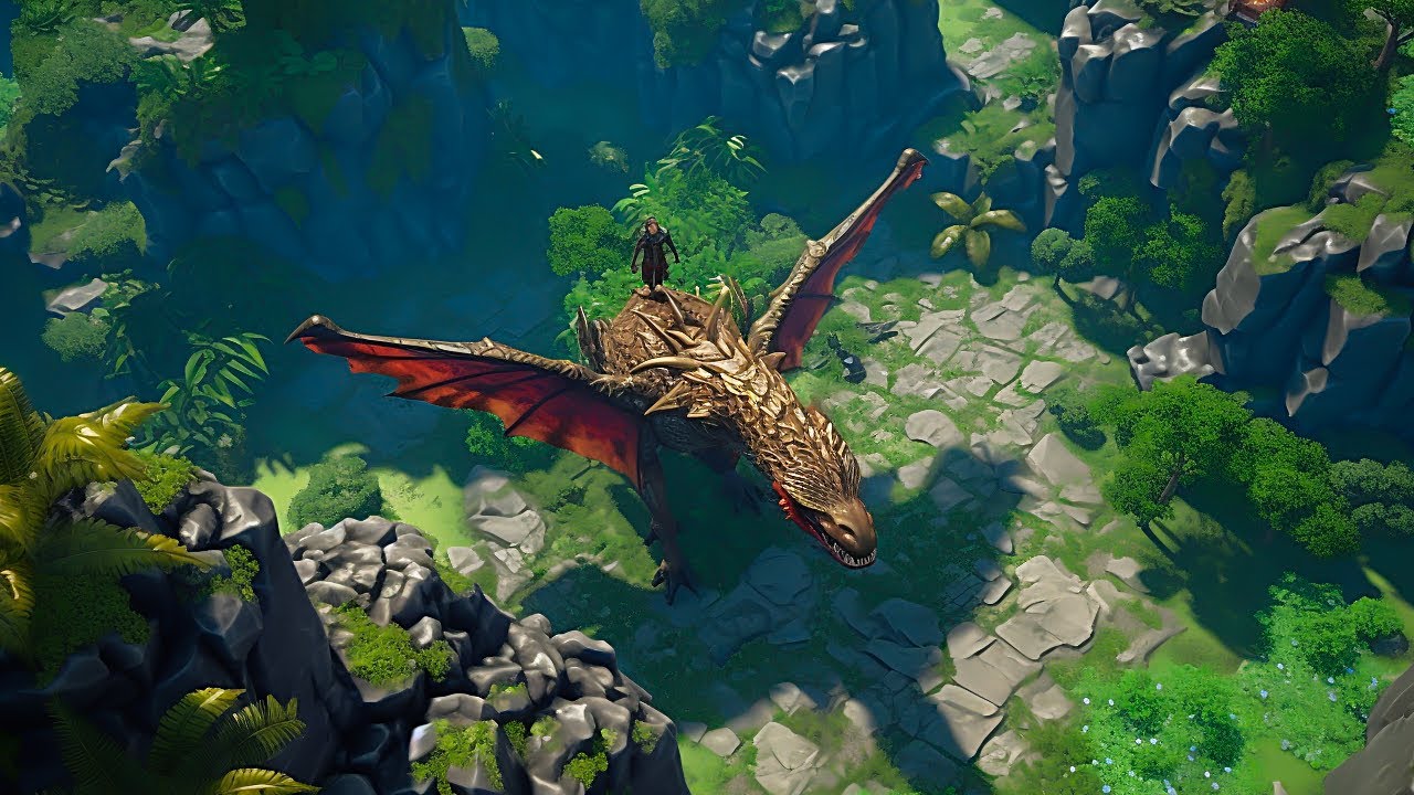 NEW Top-Down Survival Game No Man's Island With DRAGON Mount.