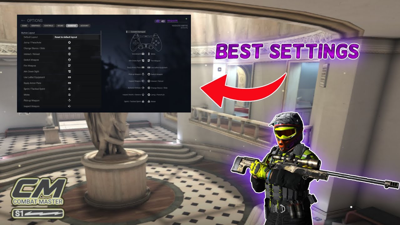 Best controller setting + fps ( combat master pc gameplay )