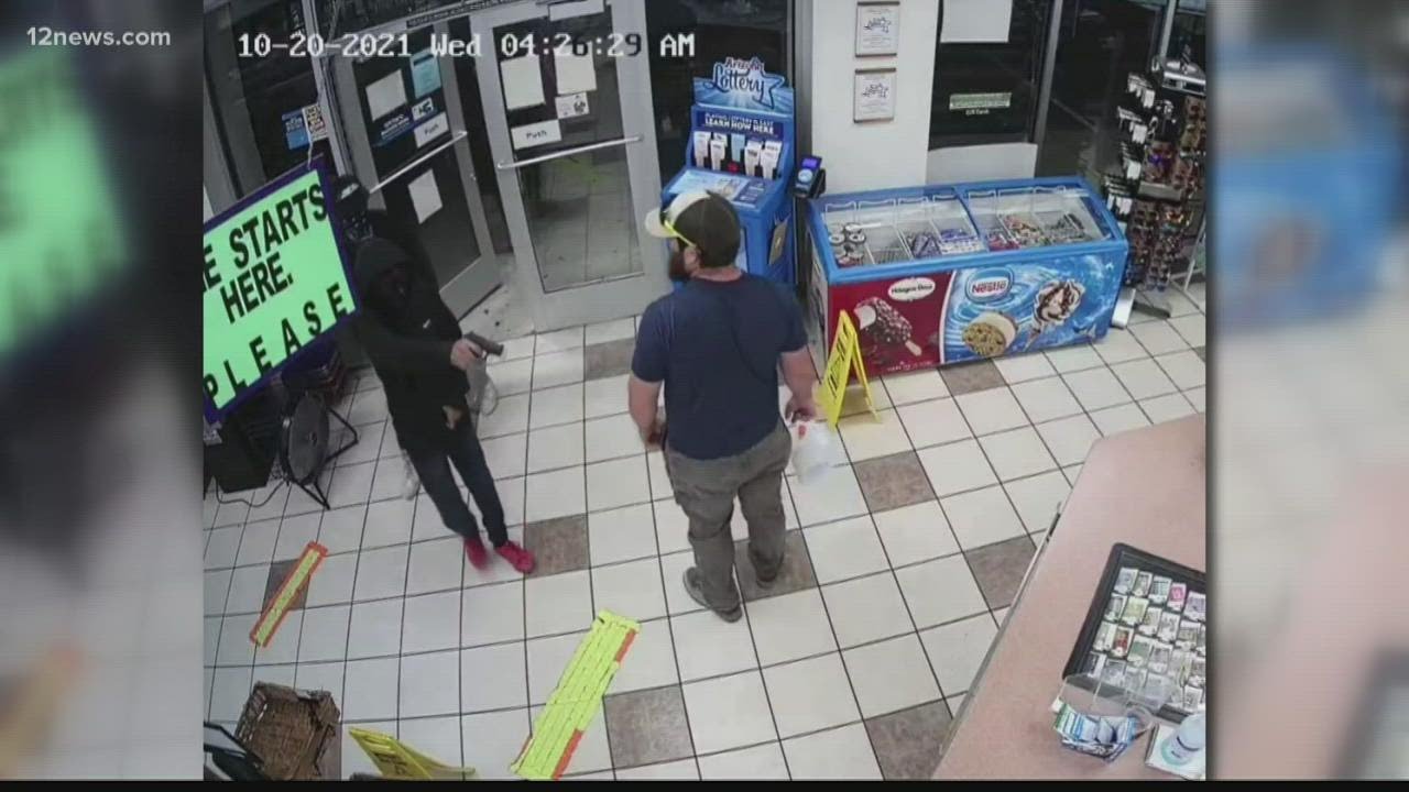 Marine stops gas station armed robbery in Yuma by disarming suspect