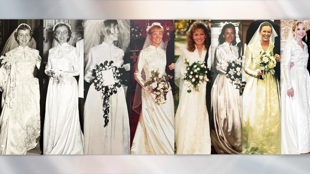 Bride Wears Wedding Dress Passed Down for 7 Decades