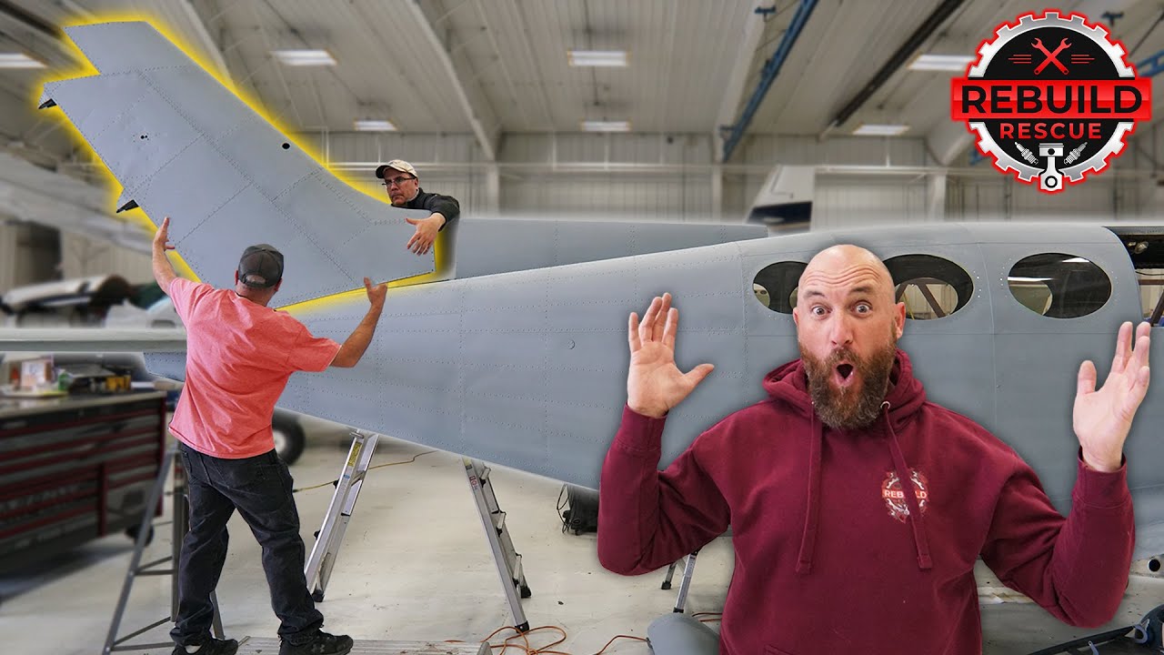 The Free Abandoned Airplane Gets a New Stabilizer and Windshield !