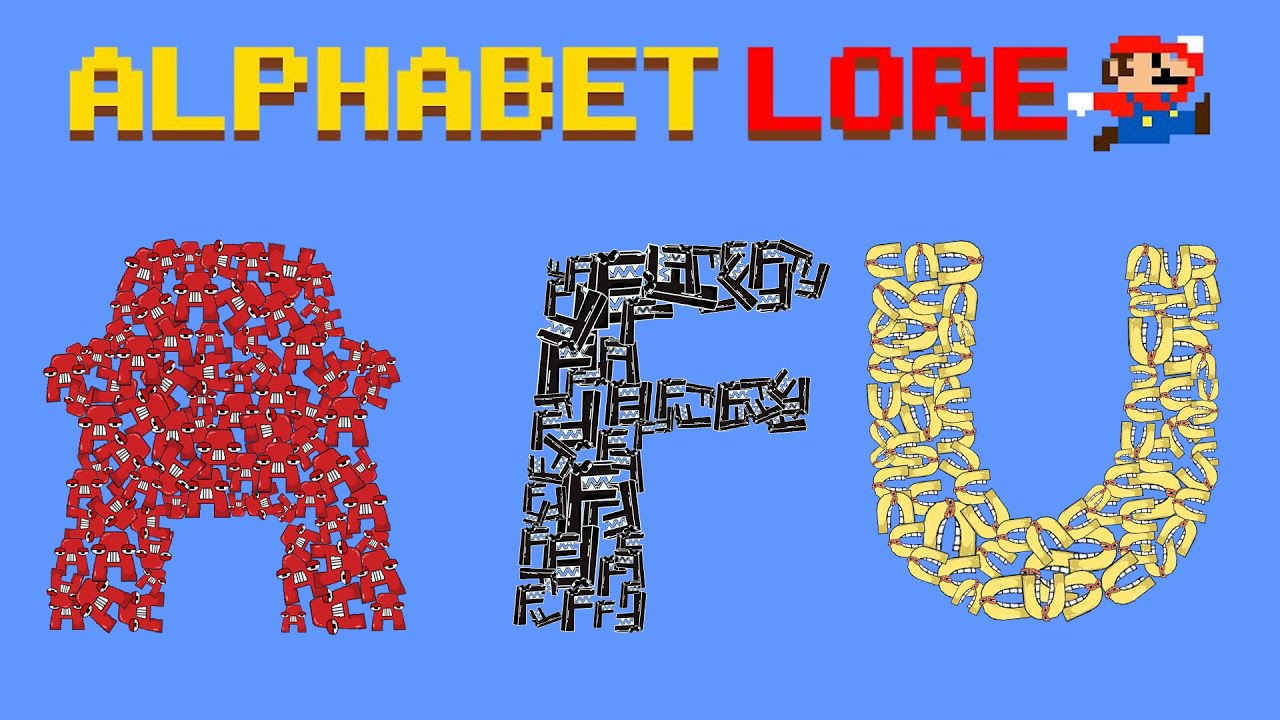 Alphabet Lore Filling with Letters | ALL Alphabet Lore Meme | Game Animation