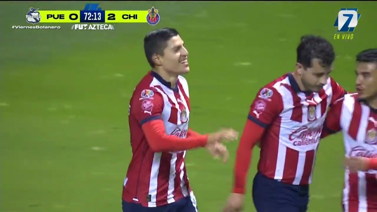 Gol de Ronaldo Cisneros | Puebla 0-2 Chivas | Liga BBVA MX | Apertura 2023 -  Jornada 13