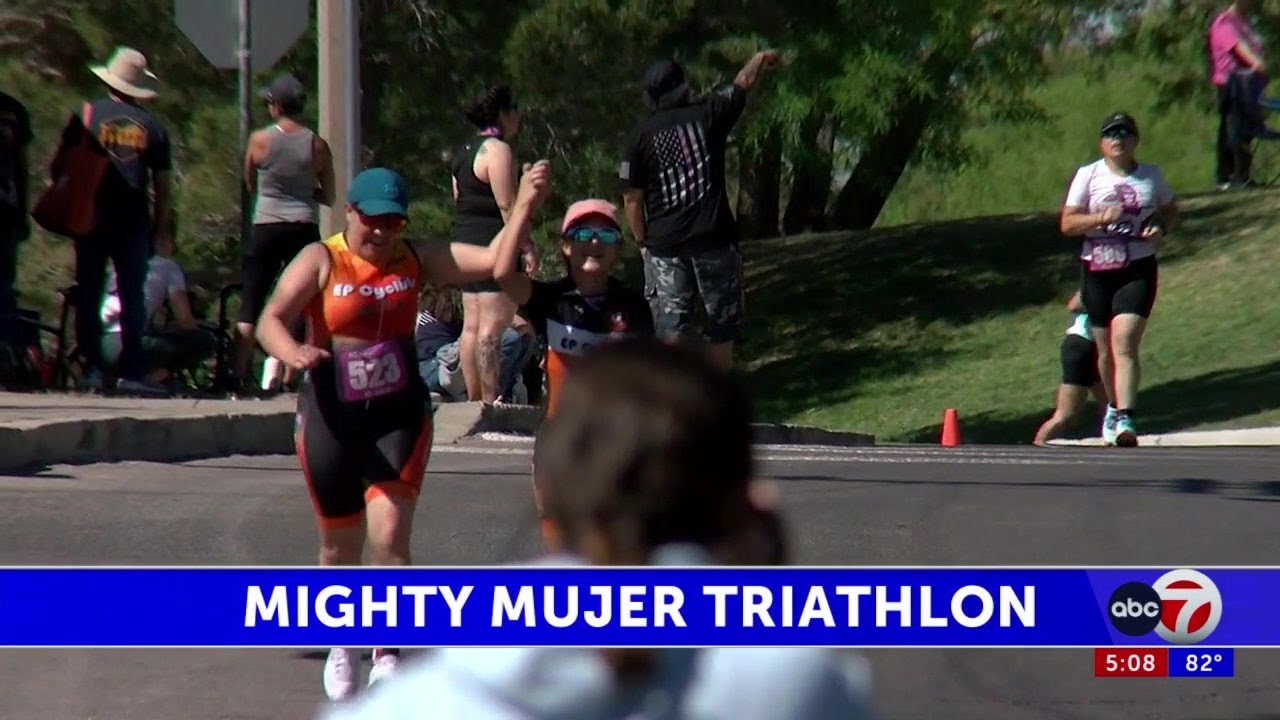 Mighty women cross the finish line of the 2023 Mighty Mujer Triathlon