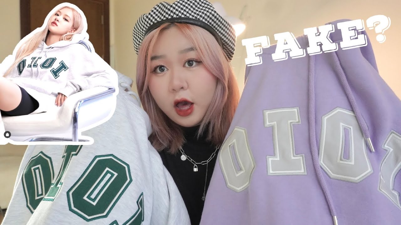 sự thật về áo hoodie oioi rosé “fake” 450k? so sánh áo 1760k và 450k🦋 | kieuchinh2706