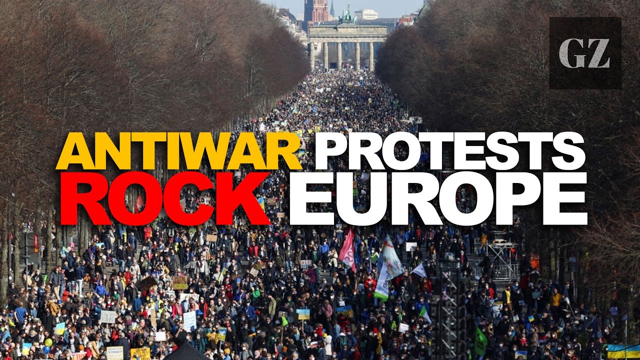Large antiwar protests rock Europe