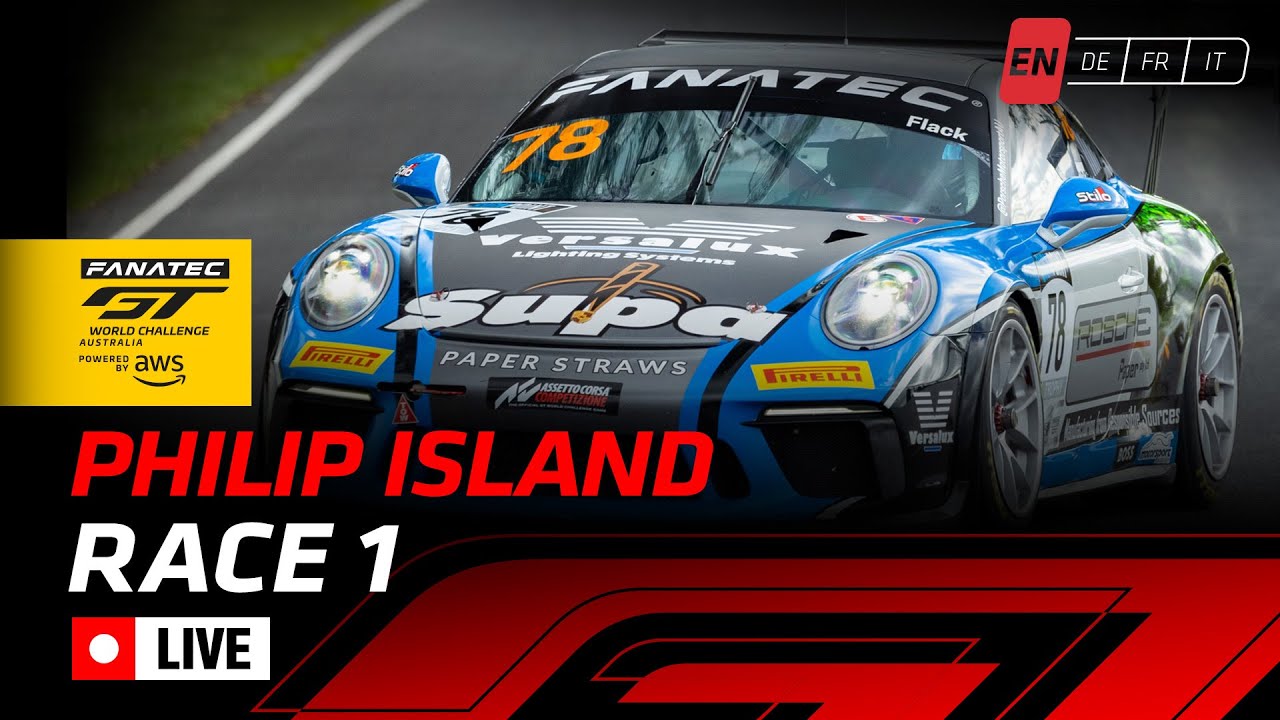 LIVE | Race 1 | Philip Island | Fanatec GT World Challenge Australia 2023