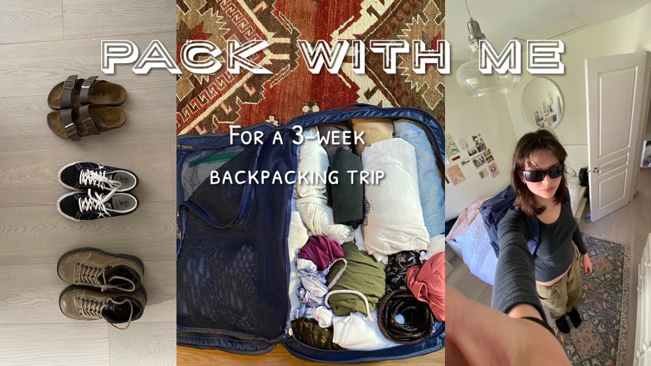 Pack with me for a 3 week trip
