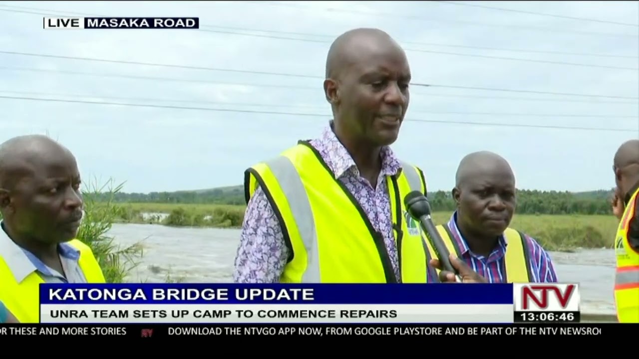 UNRA assesses Katonga bridge flood damage