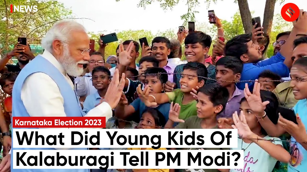 PM Modi Interacts With Young Kids Of Kalaburagi; Their Reply Will Melt Your Heart