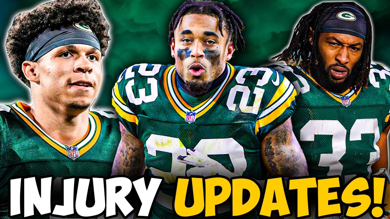 Packers Injury Updates! Jaire Alexander, Aaron Jones, Christian Watson