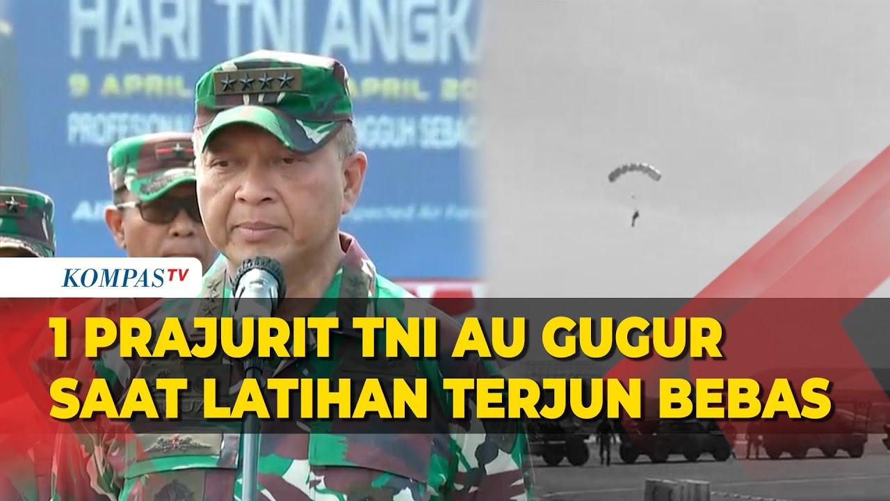 1 Prajurit Kopasgat Gugur saat Latihan Terjun Bebas Jelang HUT ke-77 TNI AU di Lanud Halim