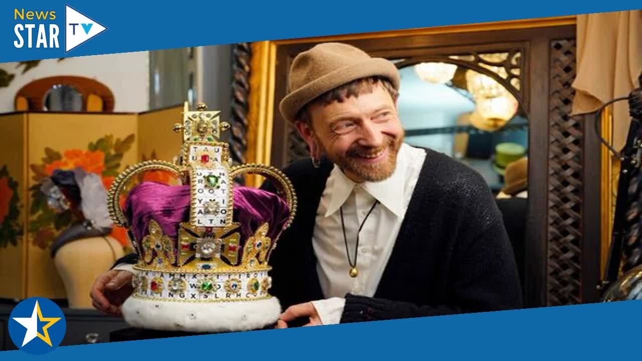 St Edward's Crown replica made out of Scrabble to celebrate Coronation