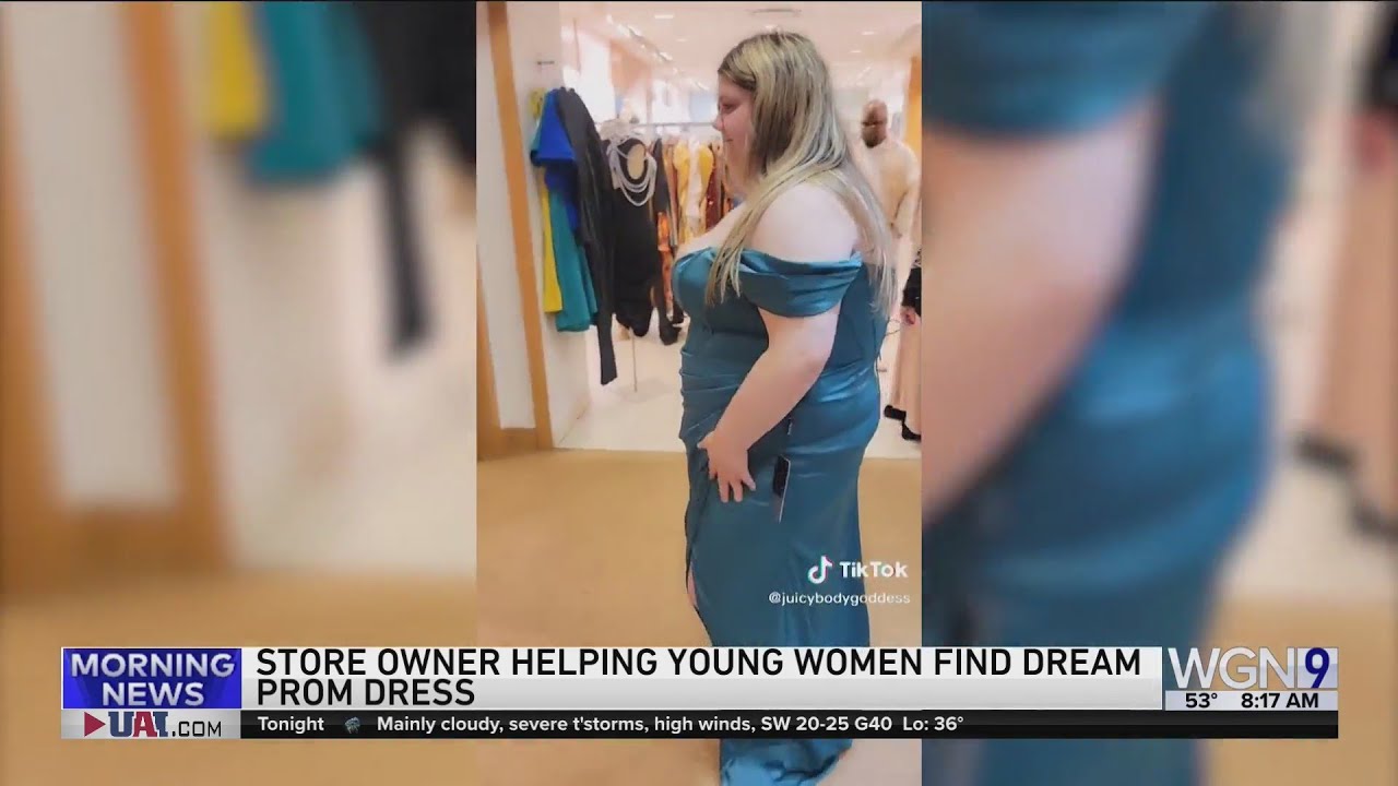 Store Owner Helps Young Women Find Dream Prom Dresses!
