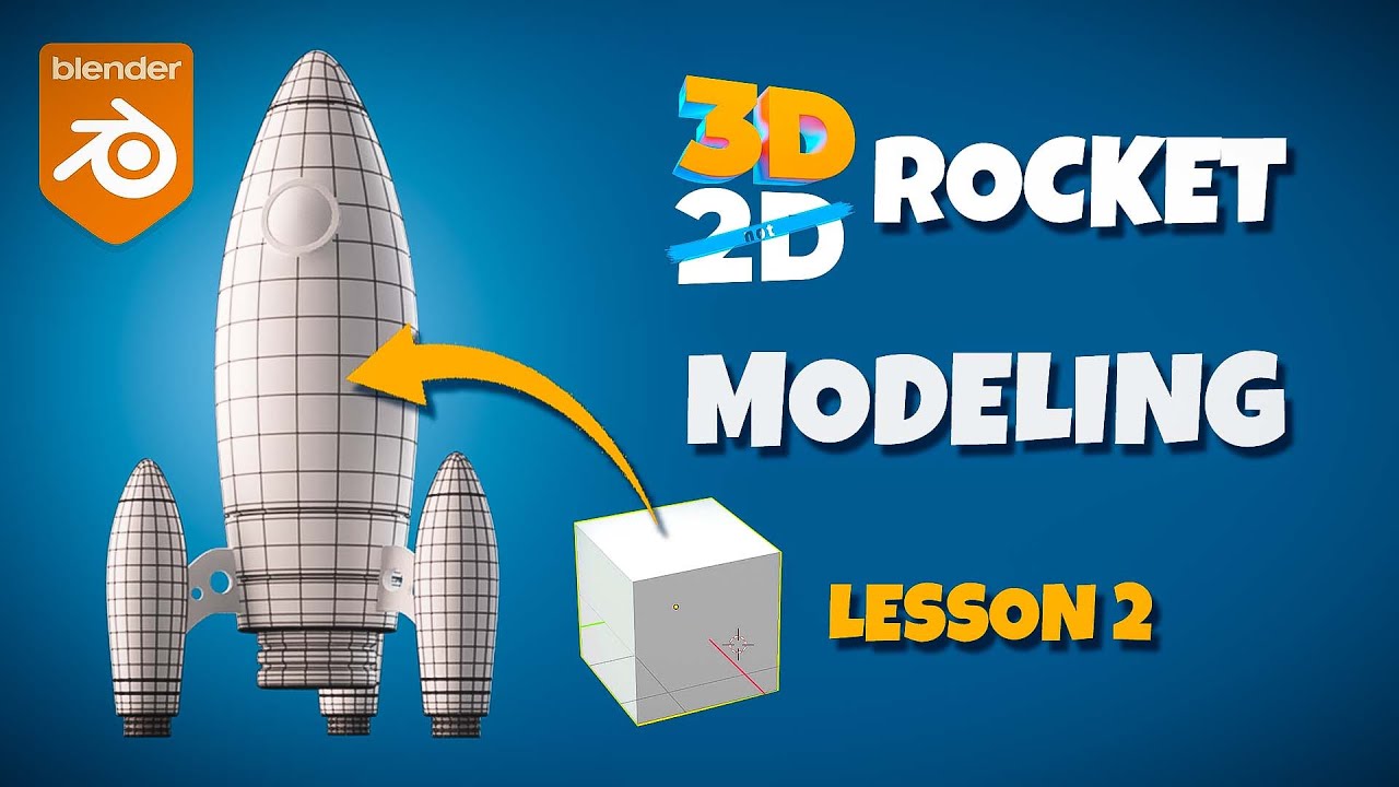 Blender Beginner Tutorial - Part 2 (Modeling Rocket)
