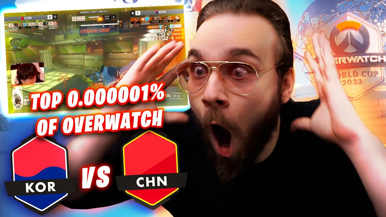 TOP 0.000001% OF OVERWATCH | SOUTH KOREA VS CHINA | OVERWATCH WORLD CUP 2023 SEMIFINALS