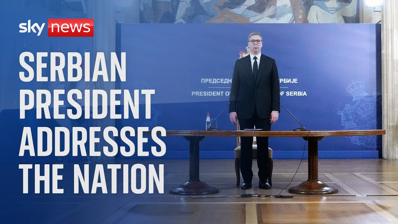 Serbian president addresses nation following second mass shooting