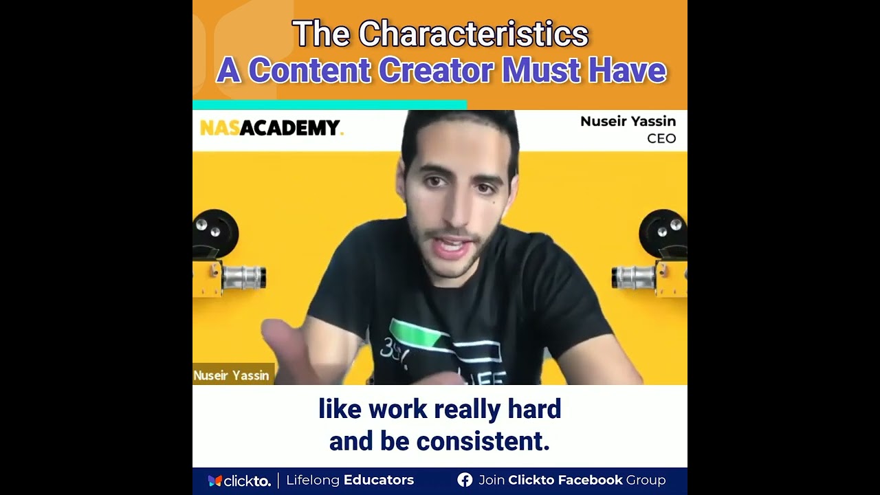 Lifelong Educators Clip: Nuseir Yassin: The Characteristics A Content Creator Must Have