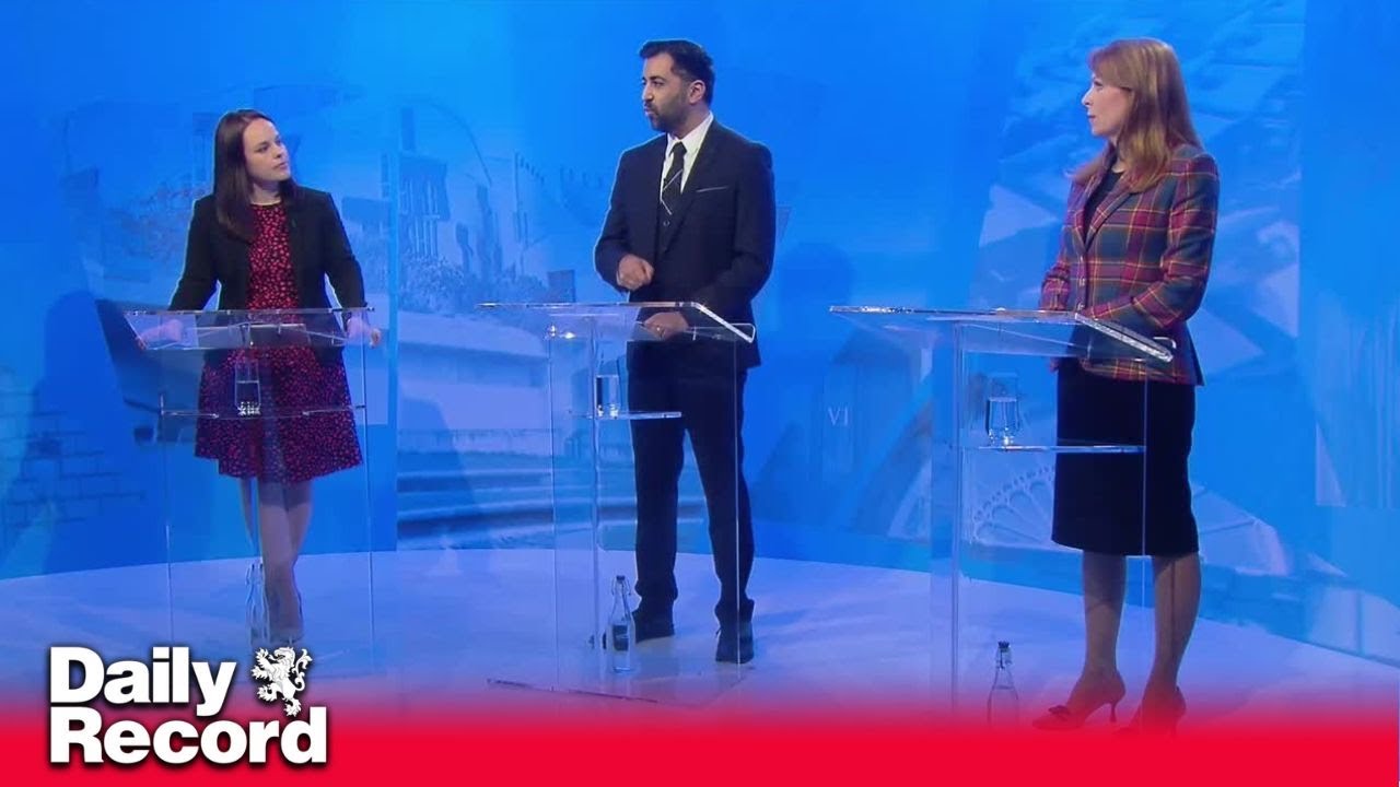 Humza Yousaf and Kate Forbes clash in first SNP leadership debate