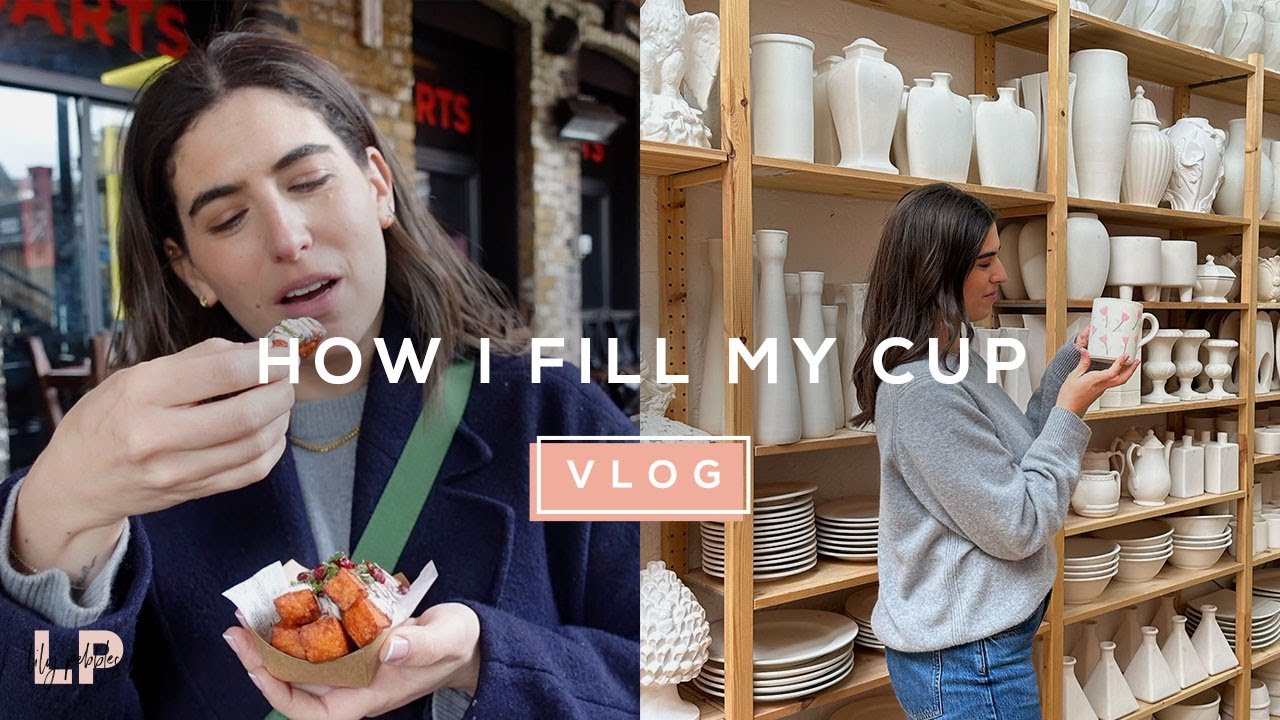 A FOLLOW ME AROUND VLOG // Pottery Painting & Food Markets | Lily Pebbles