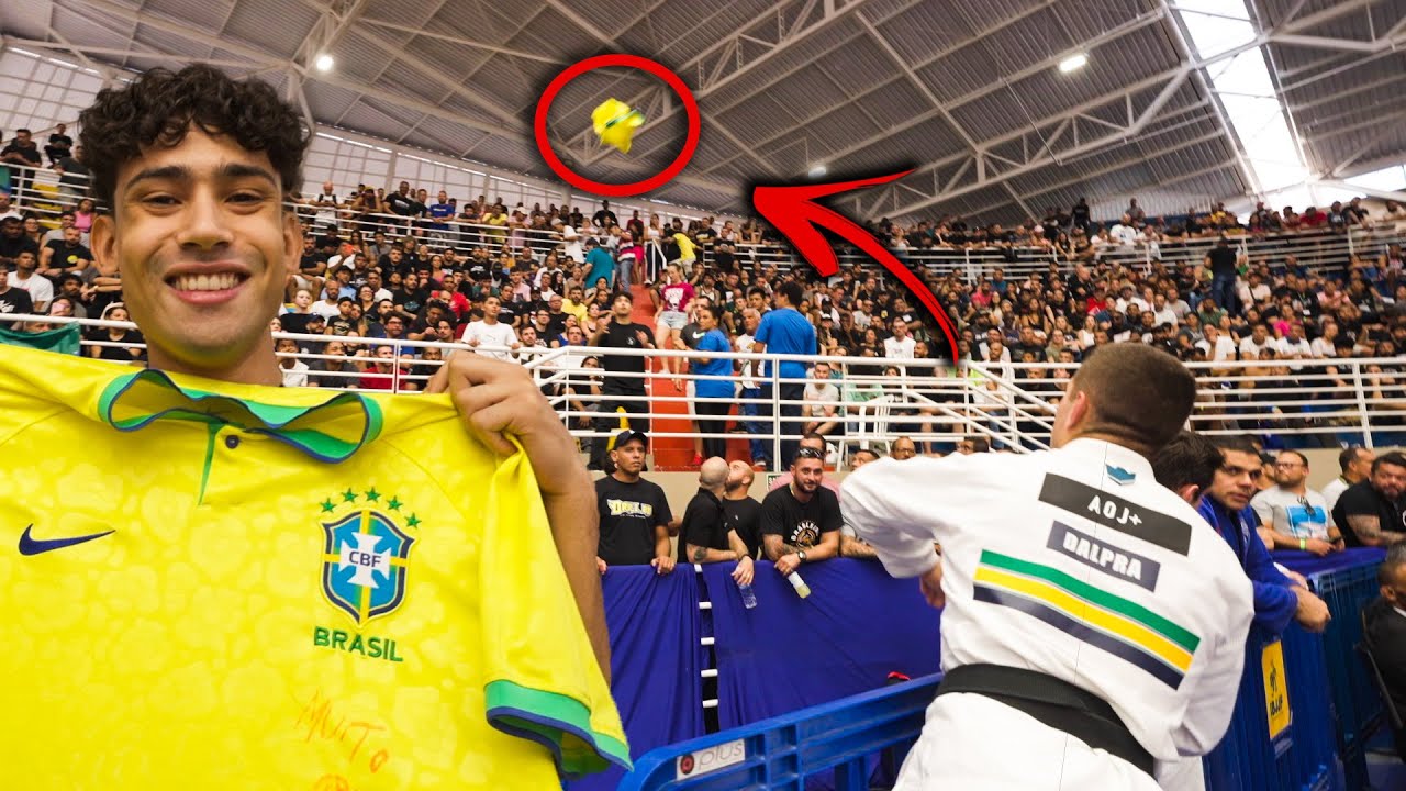 Only In Brazil! Fan Throws Shirt To Tainan Dalpra After Match