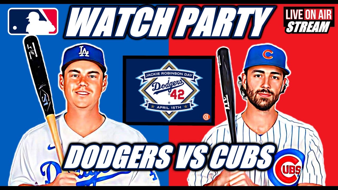 MLB Baseball Dodgers VS Cubs LAD vs CHI 🟢LIVE ⚾ Watch Party  Fan Chat  Fan Reactions. #MLB #Live