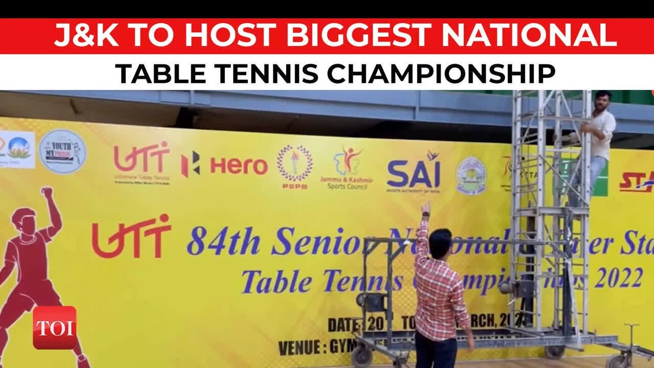 Jammu and Kashmir to host India's biggest National Table Tennis championship in 26 years